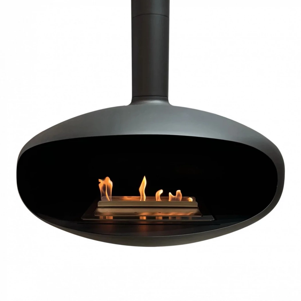 THE ICONIC | Icon Fires | Plafond bio-ethanol haard | Zwart