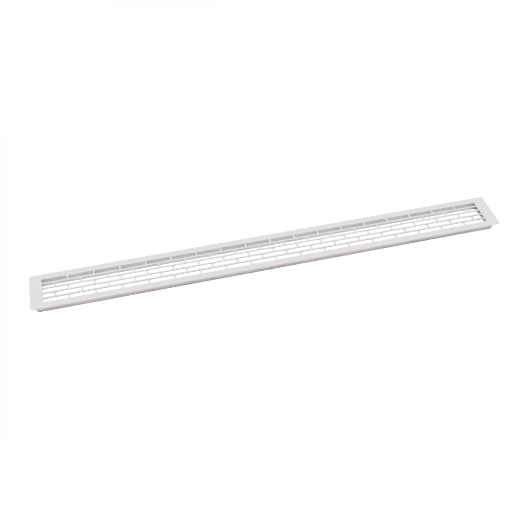 Wit Ventilatierooster - Maat: 100x9 cm - Ventilatiegat: 450 cm²