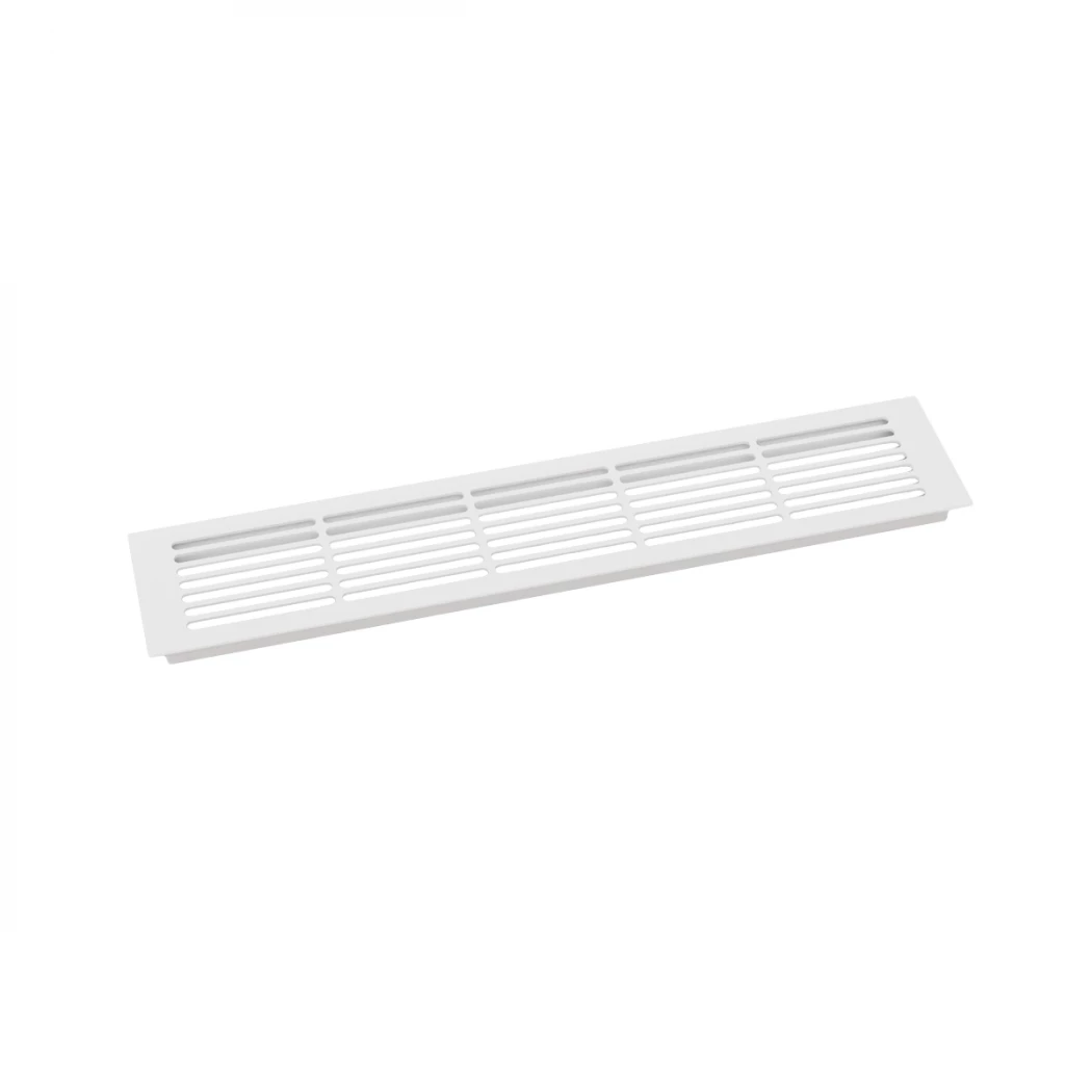 Wit Ventilatierooster - Maat: 50x10 cm - Ventilatiegat: 214 cm²
