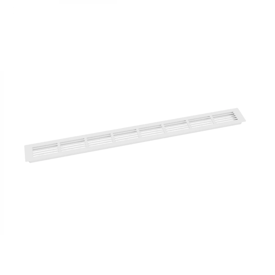 Ventilaiterooster Wit - Maat: 80x7.6 cm - Ventilatiegat: 210 cm²