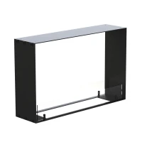 Foco Two 800 Slim - Dunne 2-zijdige bio-ethanol inbouwhaard