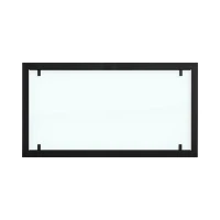 Zwart stalen buitenframe met volledig glas voor Foco Two 1100 bio-ethanol haarden.