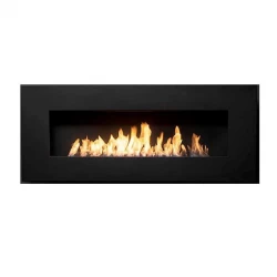 Icon Fires Nero 1450 bio-ethanol wandhaard - Zwart